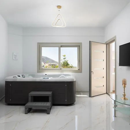 Villa New Yiota Collection 4 & 4 Prive Jacuzzi Megalochori (Santorini)