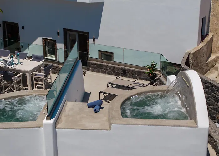 New Yiota Collection 4 & 4 Prive Jacuzzi Villa Megalochori (Santorini)